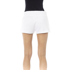 White Cotton Women's Sweatshorts