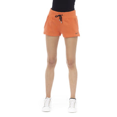 Orange Cotton Women's Sweatshorts