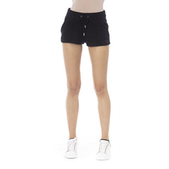 Black Cotton Women Short