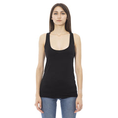 Black Viscose Women Top