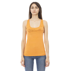 Orange Viscose Women's Top