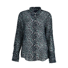 Blu Cotton Women Shirt