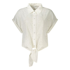 White Lyocell Women Shirt