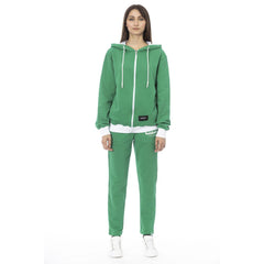 Green Cotton Women Sweater