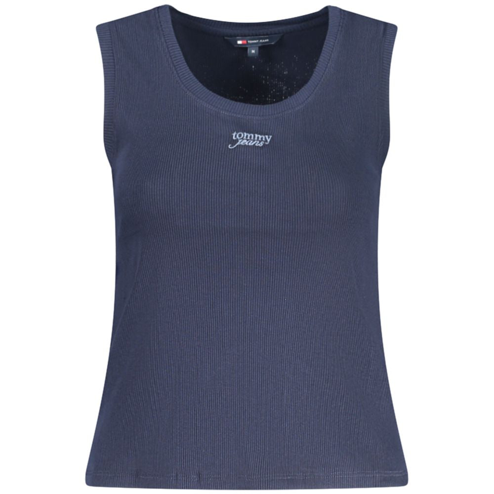 Blue Cotton Women's Tank Top