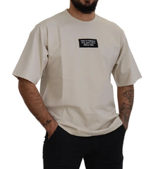 قطن عاجي كراونك قطن عاجي مطبوع عليه ياقة كراونك