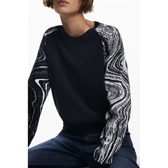 Black Polyester Women Sweater