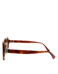 DG4313F Brown Tortoiseshell Pilot Frame Shades Sunglasses