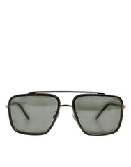 Silver Metal Frame Polarized Navigator Sunglasses