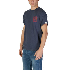 تي شيرت قطني أزرق