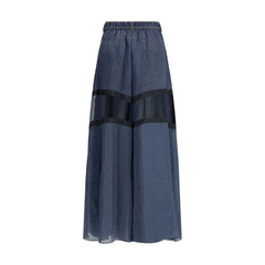 جينز قصير من القطن الأزرق