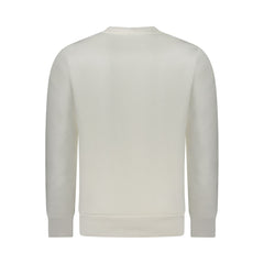 White Cotton Men Sweatshirt