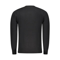 Black Polyester Men's Sweater
