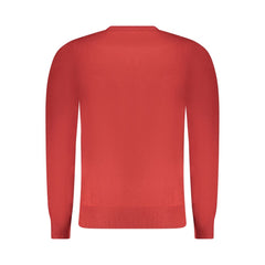 Red Wool Men Sweater