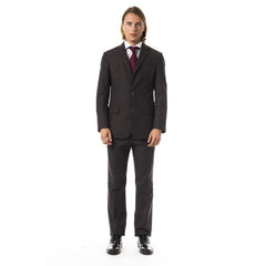 Brown Cotton Two-Piece Suit