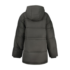 Black Polyester Women Jacket