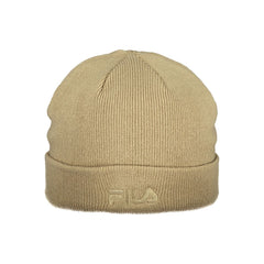 Beige Polyacrylic Men Cap