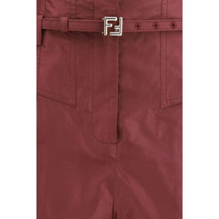 Bordeaux Silk Dress Pants