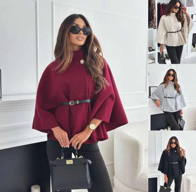 عباءة أنيقة بأكمام باتوينغ