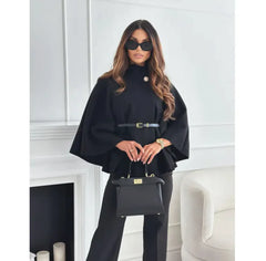 عباءة أنيقة بأكمام باتوينغ