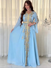 فستان بحزام