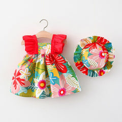 Summer New Girls' Small Flower Dress