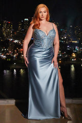 Embellished Satin Gown-2