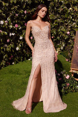 Pearls & Diamond Feather Gown-1