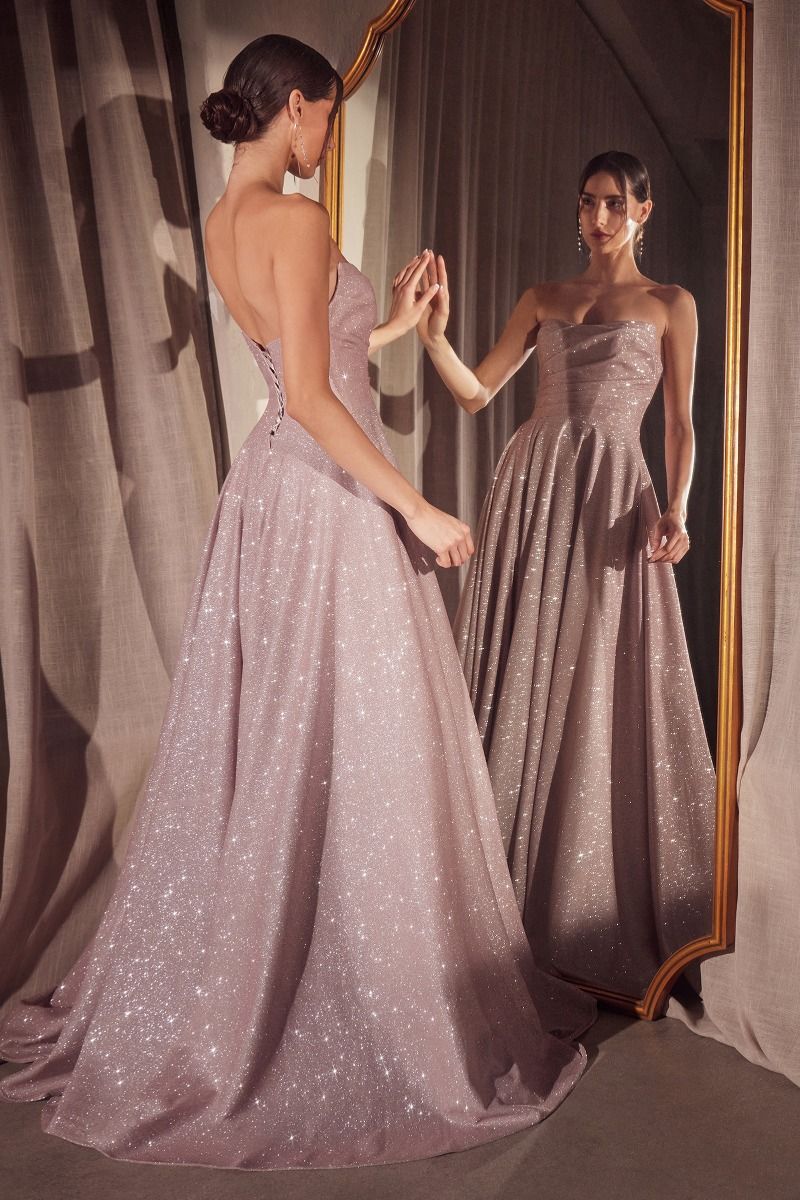 فستان بدون أكمام بقصّة A وياقة مستديرة وجسم-1