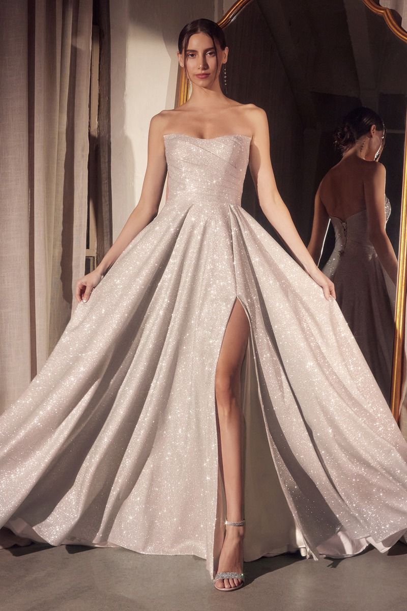 فستان بدون أكمام بقصّة A وياقة دائرية وجسم-5