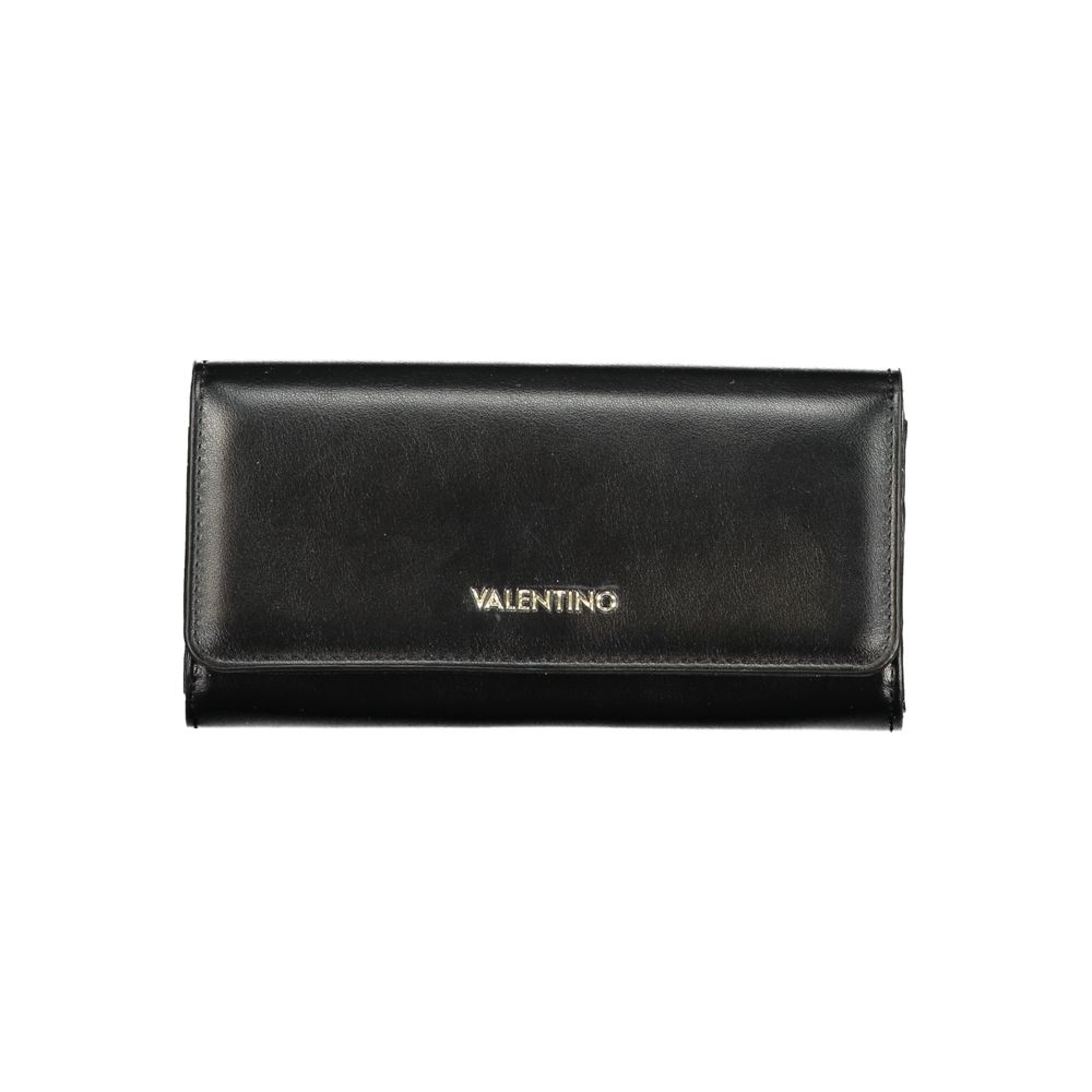 Black Polyurethane Women Wallet