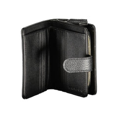 Black Polyurethane Women Wallet