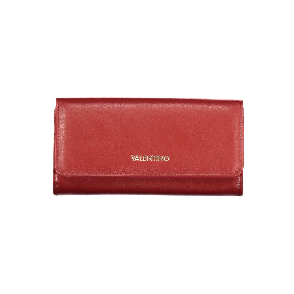 Red Polyurethane Women Wallet