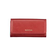 Red Polyurethane Women Wallet