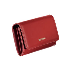 Red Polyurethane Women Wallet
