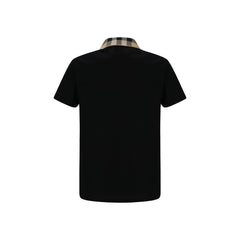 Black Cotton Polo Shirt