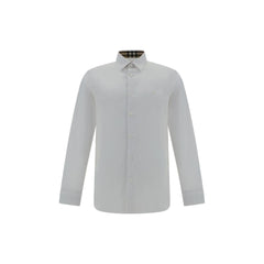 White Elastane Dress Shirt