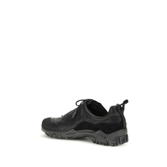 Black Goatskin Athletic Sneakers