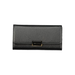 Black Polyurethane Women Wallet