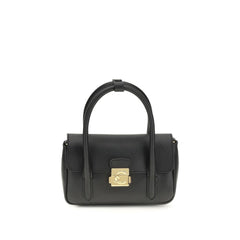 Black Calf Leather Bos Taurus Handbag