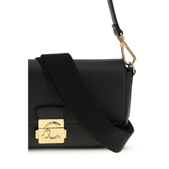 Black Calf Leather Bos Taurus Shoulder Bag