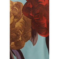 Multicolor Silk Casual Dress