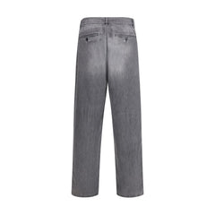 Gray Cotton Jeans Denim