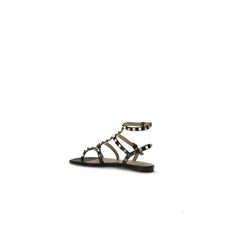 Black Calf Leather Bos Taurus Sandals
