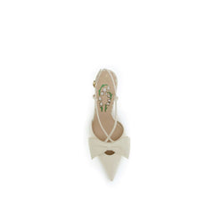 Beige Goatskin Pumps