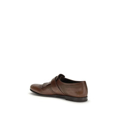 Brown Calf Leather Bos Taurus Slip-On Loafers