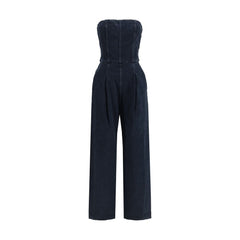 Blue Cotton Jumpsuit