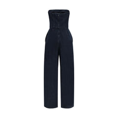 Blue Cotton Jumpsuit