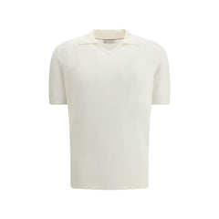 White Cotton Polo Shirt