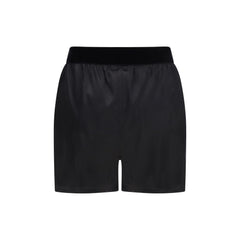 Black Silk Bermuda Shorts